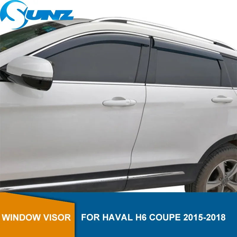 

Дефлекторы боковых окон для Haval H6 Coupe 2015 2016 2017 2018, защита от дождя для автомобильного окна, козырек, вентиляционные оттенки, защита от солнца