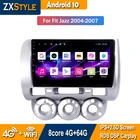 Автомобильный мультимедийный плеер с навигацией, Android 10, для монитора видеонаблюдения Honda Fit Jazz 2004, 2005, 2006, 2007