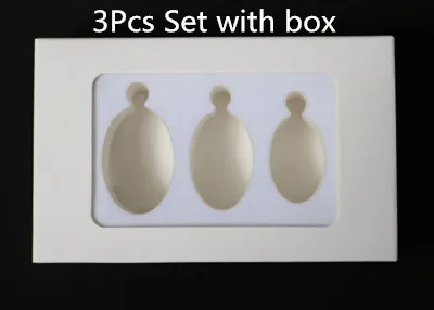 3Pcs Set with Box Непросверленный черный обсидиан яйцо для тренировки вагины маленький большой уход за телом массаж для женщин Kegel упражнения мышцы тазового дна вагинальный шарик Бен-ва - Цвет: 3Pcs Set with Box