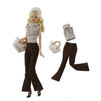 fashion tops trousers bag outfit set for barbie blyth 16 mh cd fr sd kurhn bjd doll clothes accessories