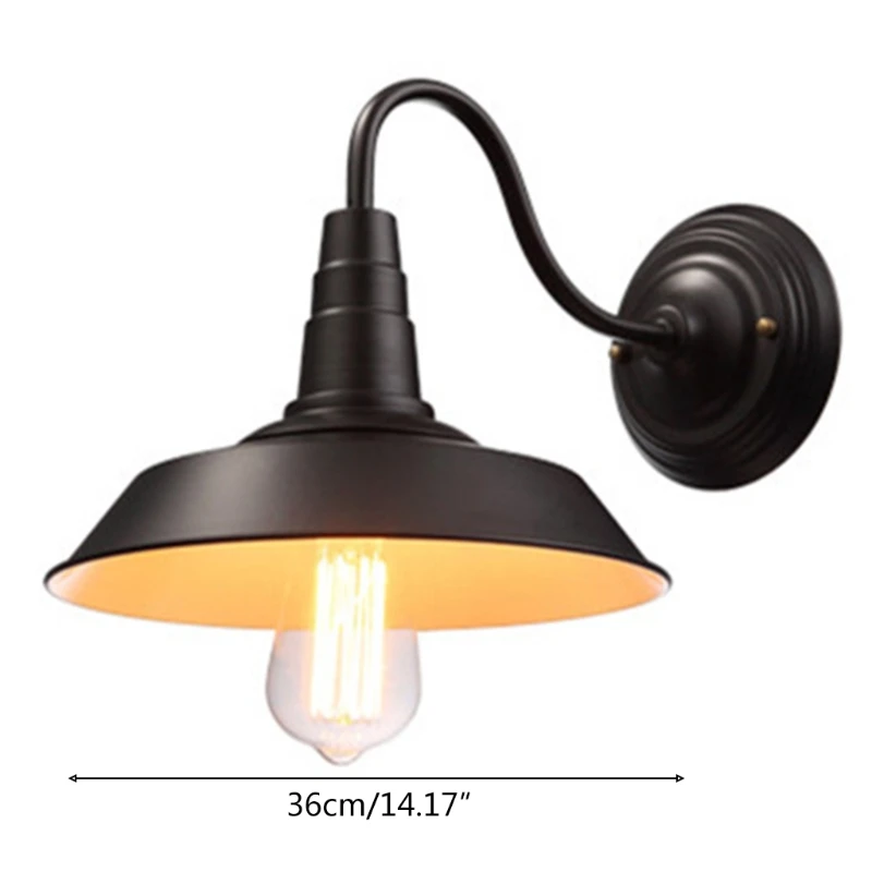 

Retro Industrial Wall Mount Lamp Outdoor Barn Garage Vintage Fixture Night Light
