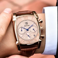luxury brand casual fashion design mens watch military leather watch mens clock fashion simulation watch