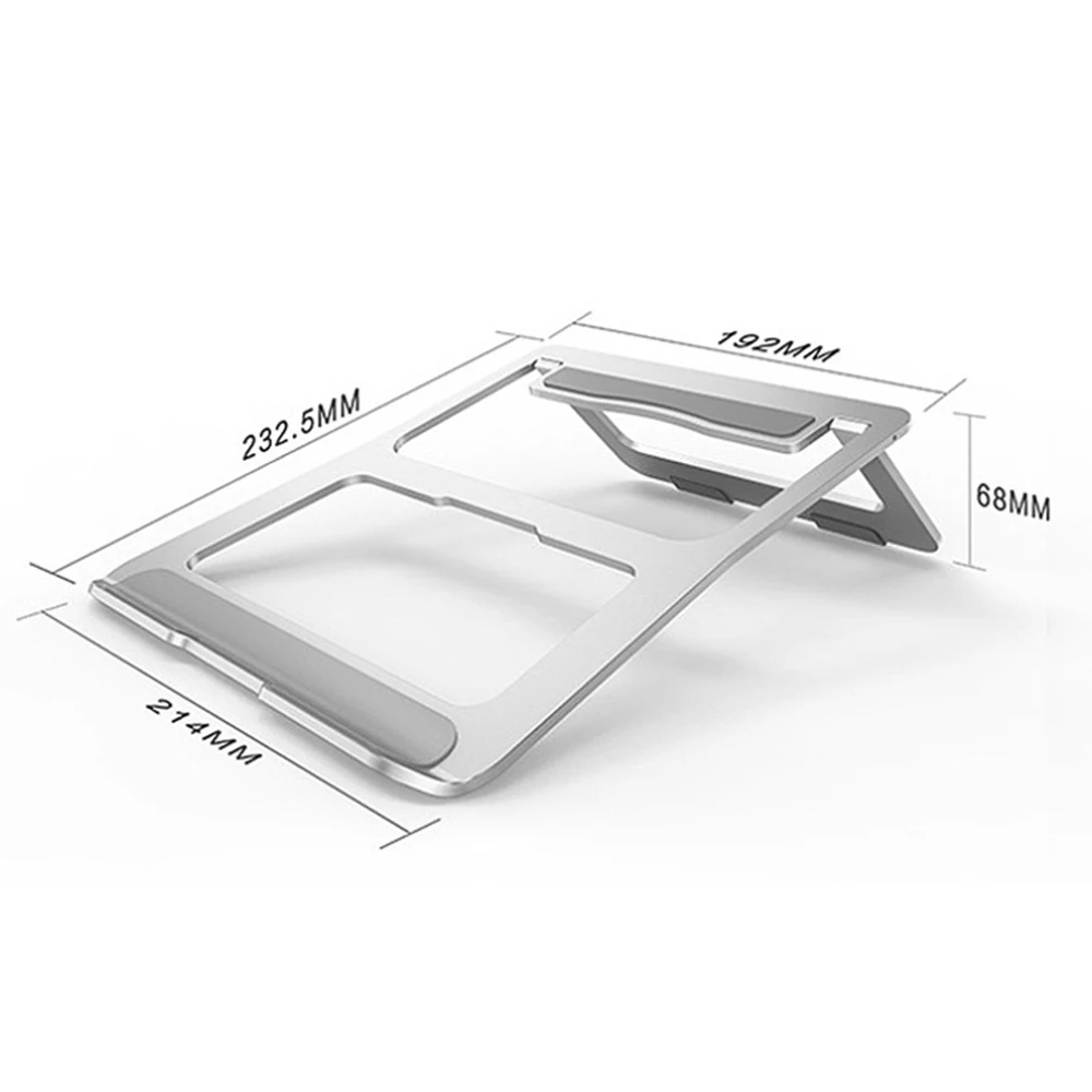 

Laptop Bracket Stand Aluminum Alloy Portable Folding Riser Laptop Cooling Bracket Holder for Macbook Notebook Tablet