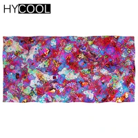 new arrival microfiber quick dry bath shower towels abstract trippy pattern 3d print absorbent beach swimming poncho soft towel