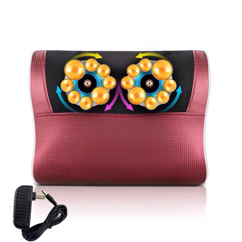 

Electric Back Shoulder Body Neck Massager Car Home Vibrating Kneading Finger Pressure Multi-function Shawl Massage Pillow