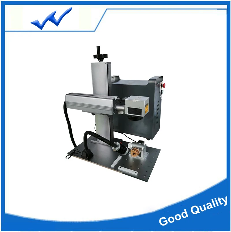 Вращающаяся ось 30 Вт 50 Jcz плата портативная волоконно-лазерная маркировочная