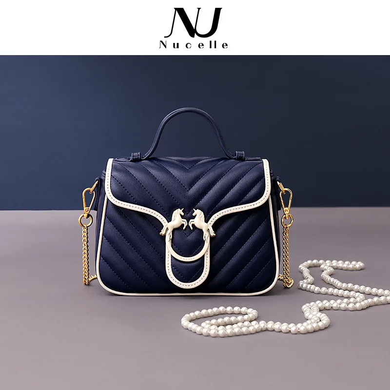 

Новая модная сумка NUCELLE на осень/зиму 2020, женская сумка на тонкой шпильке на одно плечо, Повседневная Корейская версия сумки летающей лошади