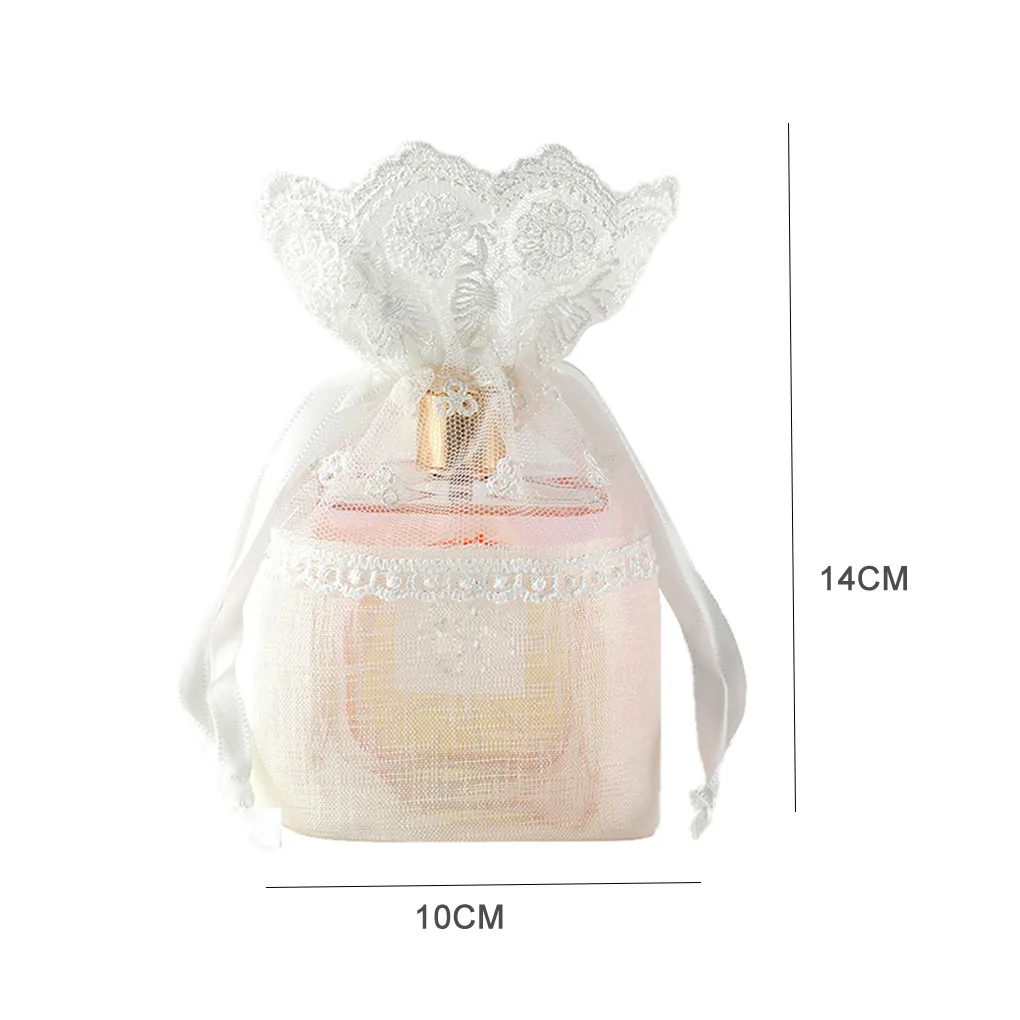 Новинка Подарочная сумка из тонкой пряжи для свадебных сувениров Сетчатая Сумка
