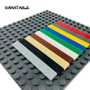 Smartable Массовая плитка 1x8 с пазами плоские шпильки строительные блоки MOC детали игрушка для детей Совместимые с основными брендами 4162 450 шт.лот