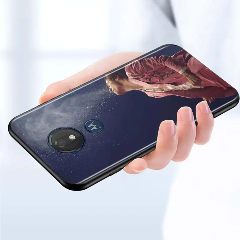 

Harry Styles Love On Tour for Motorola G9 G8 G E7 E6 One Play Marco Hyper Fusion Stylus Power Edge Plus Black Phone Case