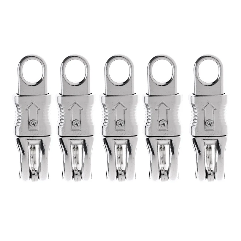 

New 5 Pcs Zinc Alloy Sturdy Panic Snap Hooks Clip Horse Equipment Gear for Lead Reins & Equestrian Use