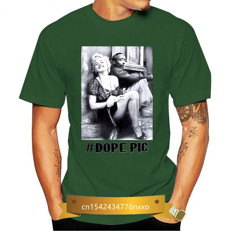 

Tupac 2Pac Marilyn Monroe Couple T Shirts Summer fashion short sleeve T-shirt