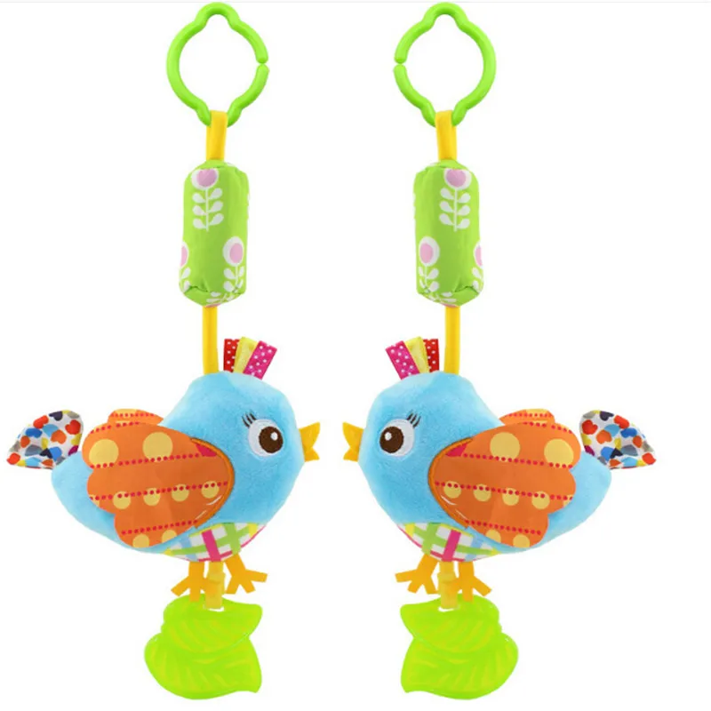 

1 Pcs Hot Sale Infant Musical Soft Plush Animal Baby Rattles Hanging Bed Stroller Teether Rattle Mobiles Classic Baby Toys
