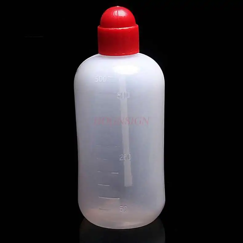 

500ml red head plastic squeeze bottle blowing bottle elbow elbow bottle washing rinse bottle chemical experiment consumables