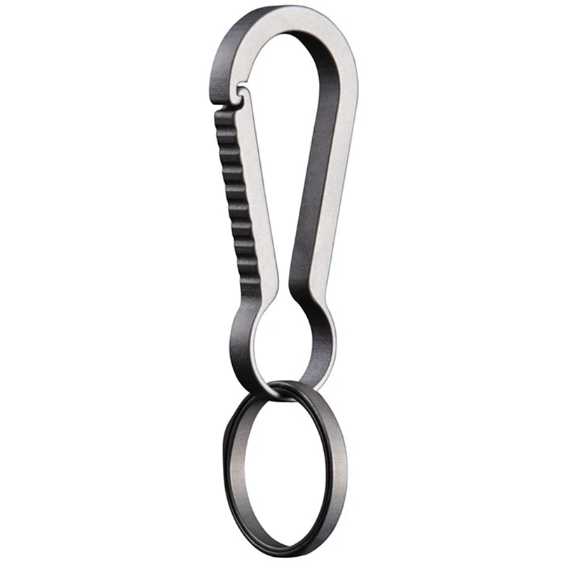 

Titanium Alloy Keychain Key Ring Ring Creative 1 Body Personality Men and Women Waist Hanging Simple