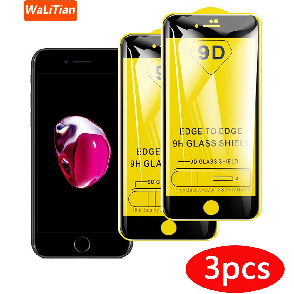 Защитное закаленное стекло для iPhone 6 6s 7 8 Защита экрана plus 6splus 7plus 8plus пленка