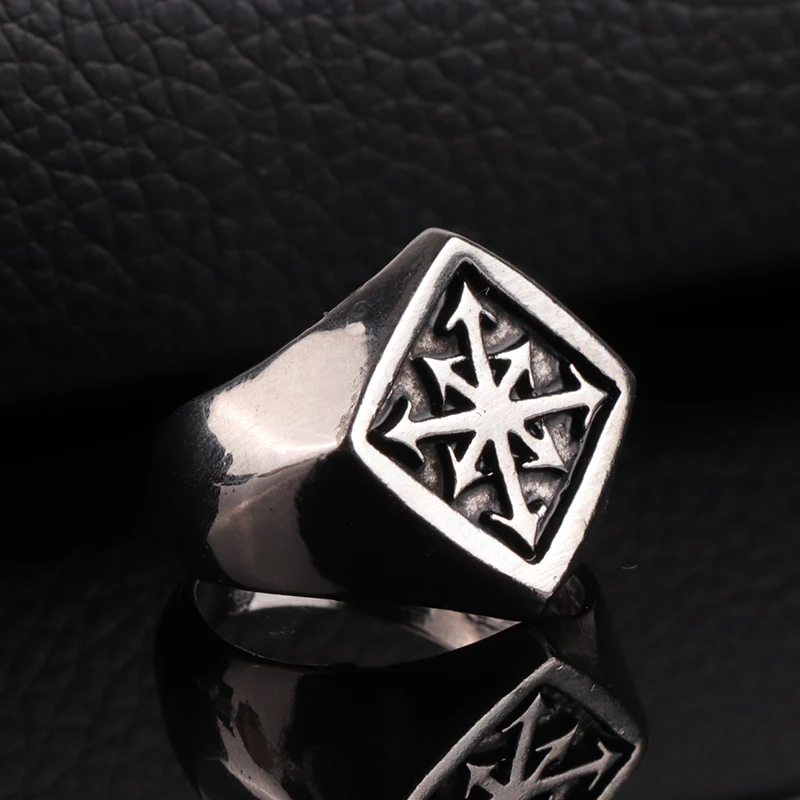 Винтажное мужское кольцо в стиле панк с правой стрелкой модные мужские украшения