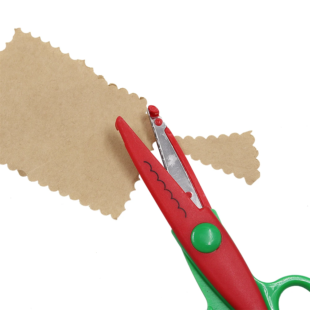 5Pcs/Set Pinking Shears Dressmaking Tailor Scissor Sewing Craft Zig Zag Scissors DIY Decorative Paper Cut Tool Random | Дом и сад