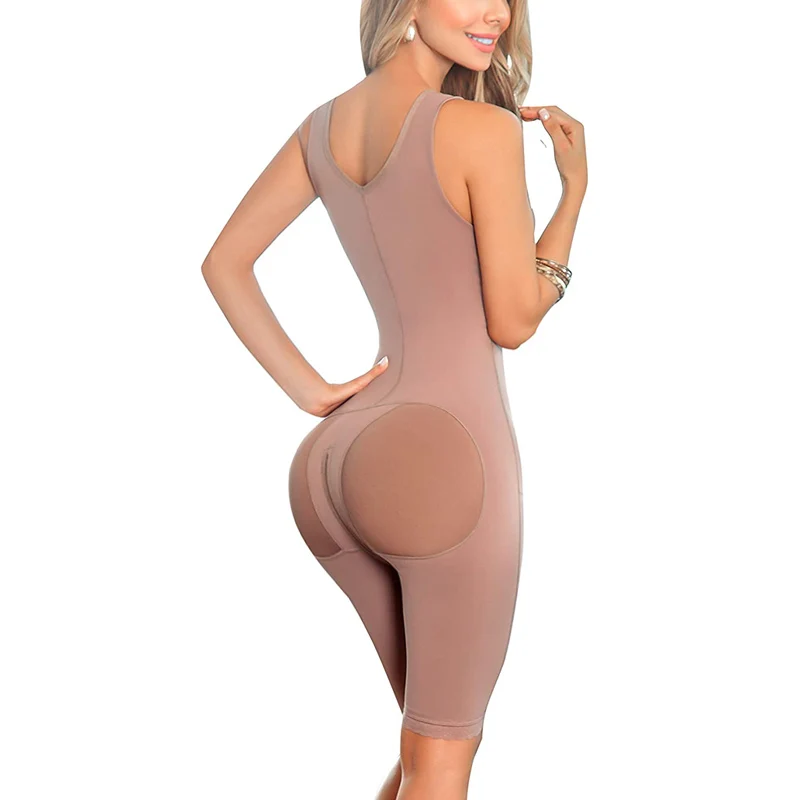 

Women Corset Post Surgery Powernet Black Girdles For Colombian Fajas Body Shaper