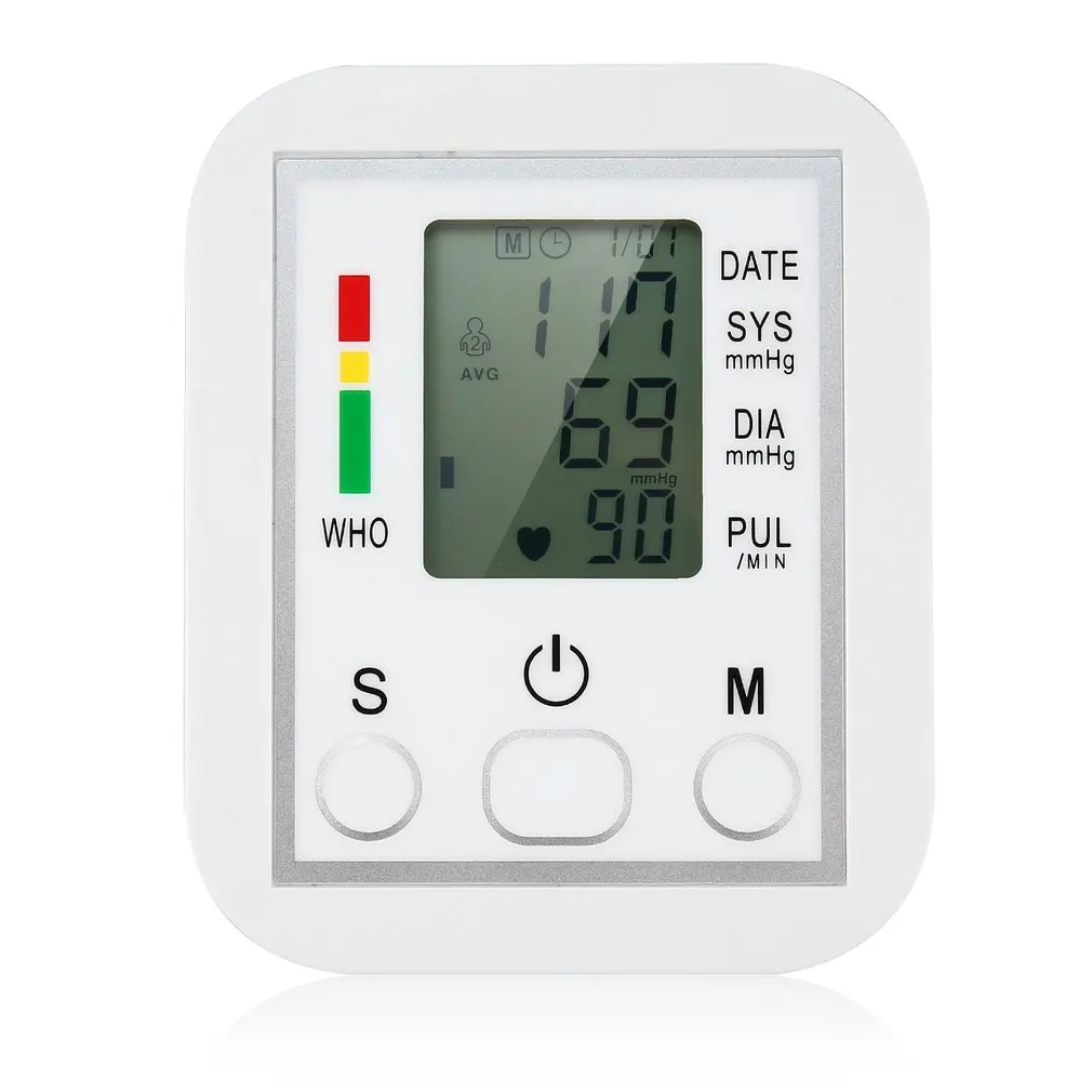 Automatic Digital Arm Blood Pressure Monitor BP Sphygmomanometer Gauge Meter Tonometer for Measuring Arterial | Безопасность и