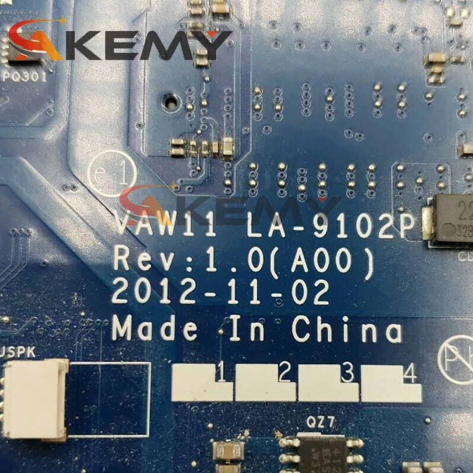 Оригинальная материнская плата для ноутбука DELL Inspiron 3721 Женская I5-3337U 03WVDR VAW11 |
