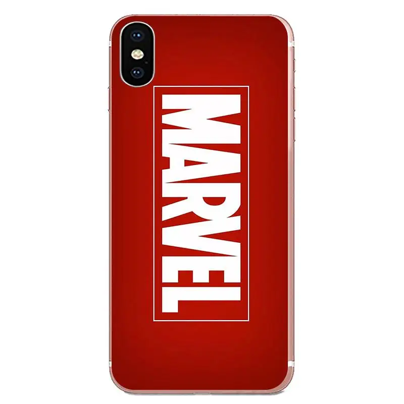 Мягкий узор розовый популярный Логотип Комиксов Marvel для Galaxy Alpha Note 10 Pro A10 A20 A20E A30 A40