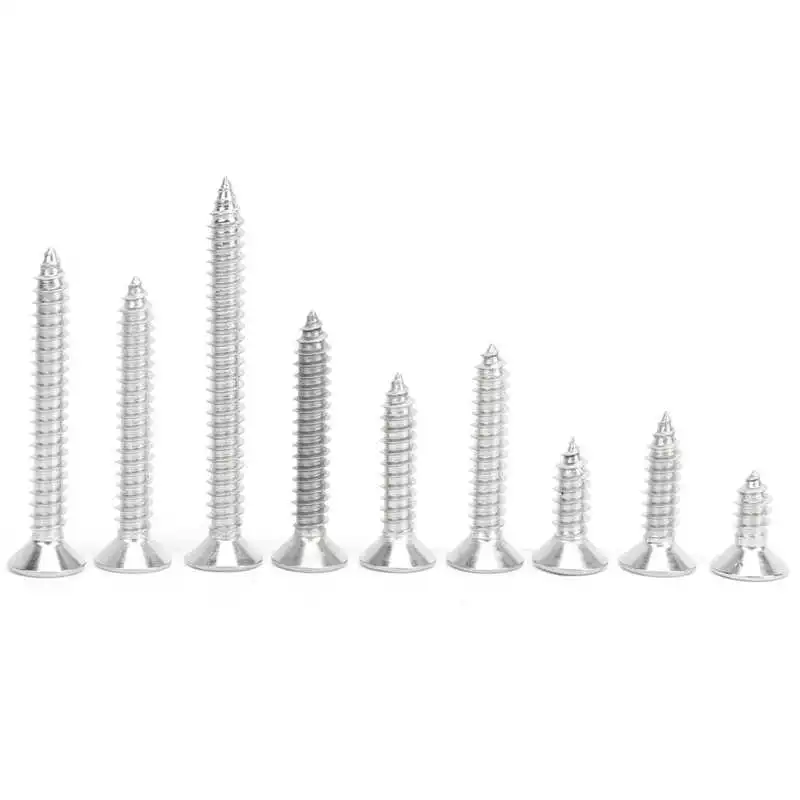 45 шт самонарезающие винты 304 Нержавеющая сталь Крест винт с потайной головкой M6 мульти Длина крепежа