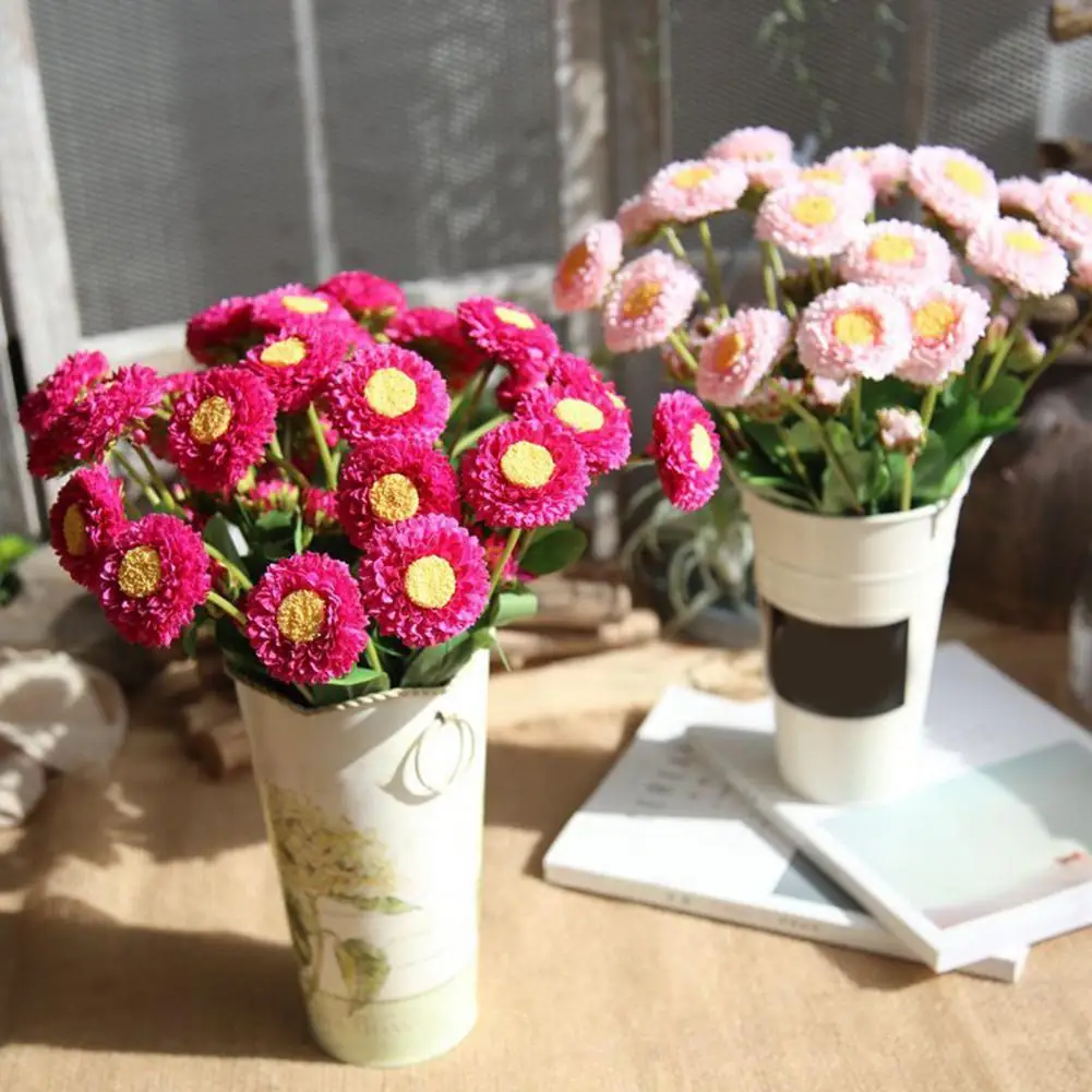 

Anti-fade Portable Artificial Flowers Bouquet Wedding Decor for Office