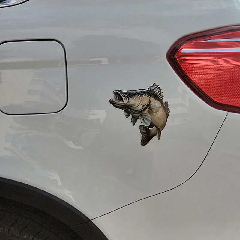 Fishing Bass Sticker Custom Personality Animal Fish PVC Car Styling Decal Lure Tackle Accessories Stickers | Спорт и развлечения