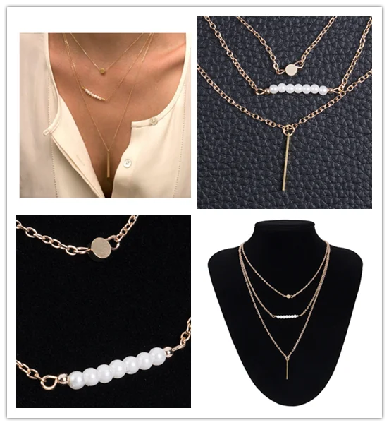 Женское колье с цепочкой очаровательное ювелирное изделие массивное