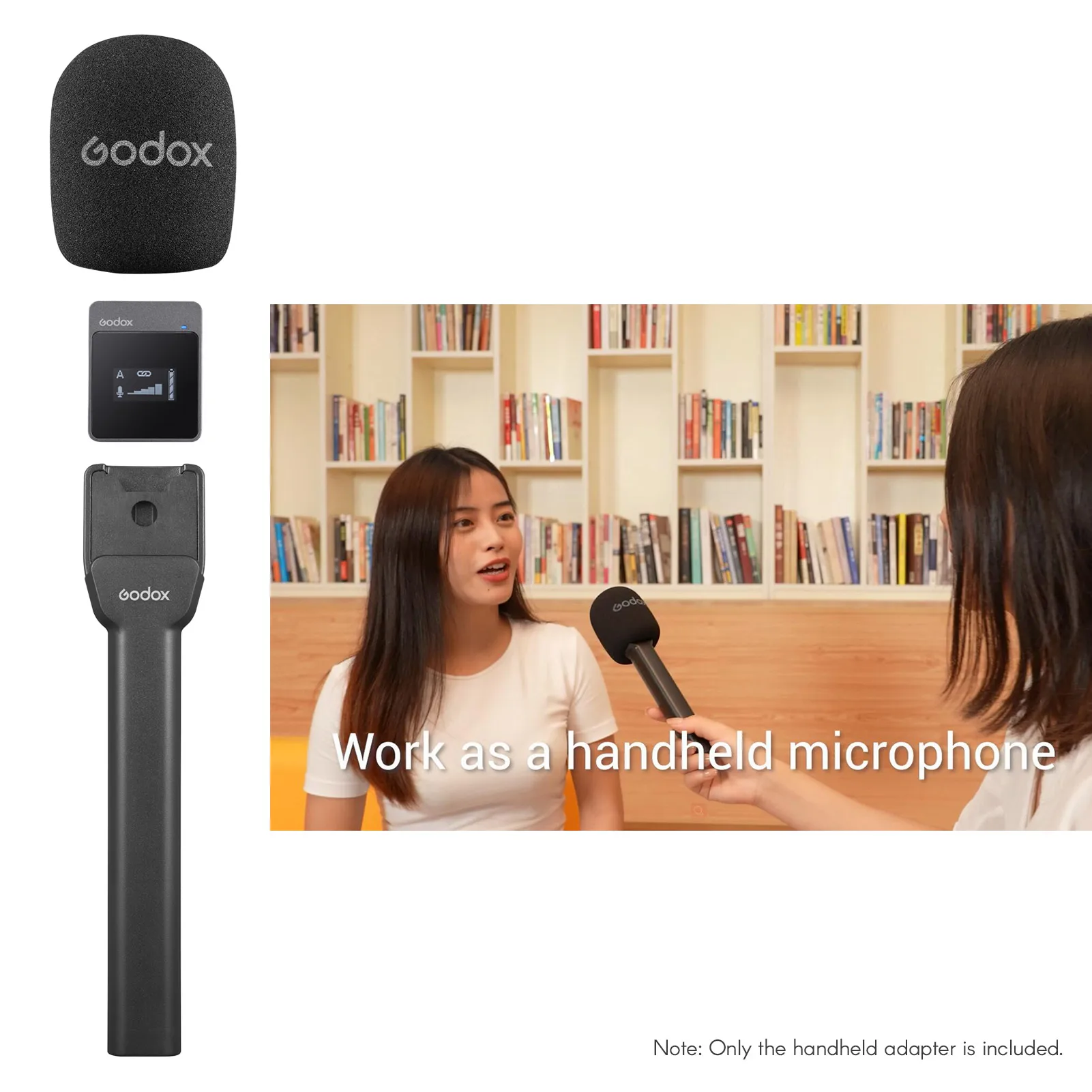 Ручной адаптер Godox для микрофона с рукояткой MoveLink M1/M2/UC1/UC2 Беспроводная