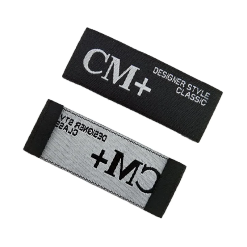 Customized Garment Woven Labels for Shoe Fabric Tags Printed Clothing Care Washable Instruction Care Labels Sewing On Clothes
