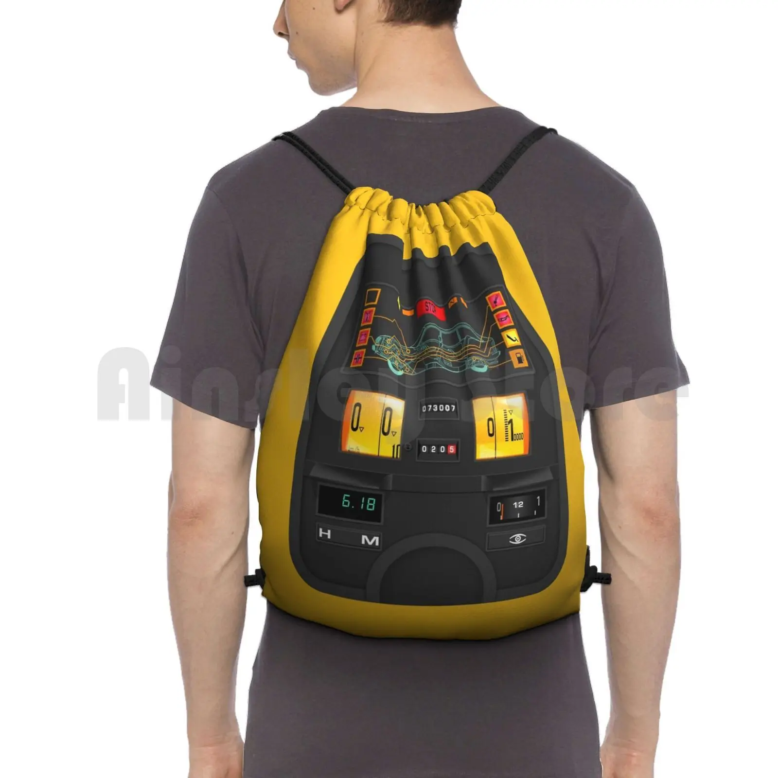 

Citro  N Gsa Dashboard Instrument Panel Backpack Drawstring Bag Riding Climbing Gym Bag Citroboutique Cx Gs Gsa Id Sm Xm