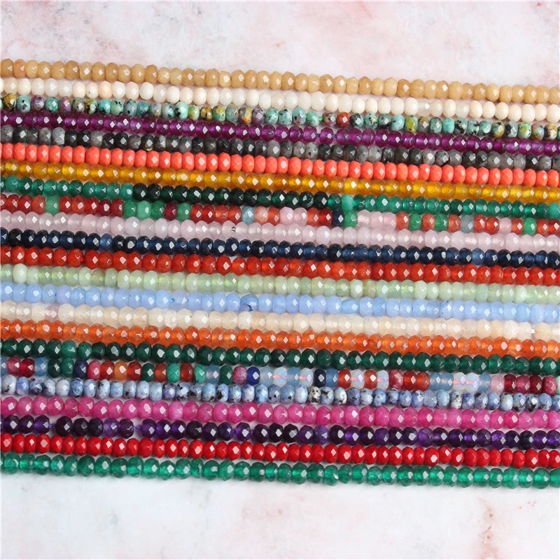 

Natural Jewelry multicolor faceted expected Abacus bead spacers Loose Beads DIY bracelet necklace ear stud Accessories