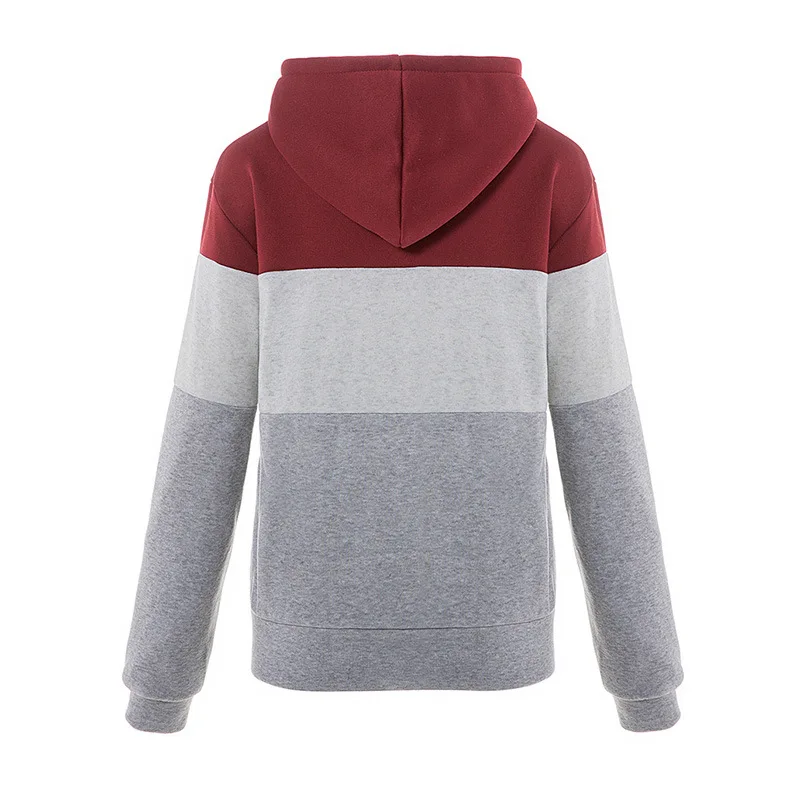 Женская Повседневная Толстовка с длинным рукавом разноцветная толстовка