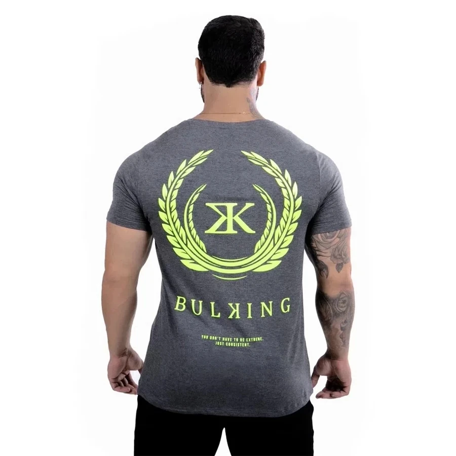 

Brand T shirt Mens cotton elastic breathable Men t-shirt gyms Bodybuilding Shirts male Casual Short sleeved Tees Tops clothes