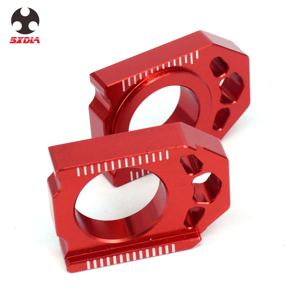 Мотоцикл Красный ЧПУ ось блок цепи Adjuste для HONDA CR125R 250R CRF250R CRF250X CRF450R CRF450X CRF450RX 2004 2005