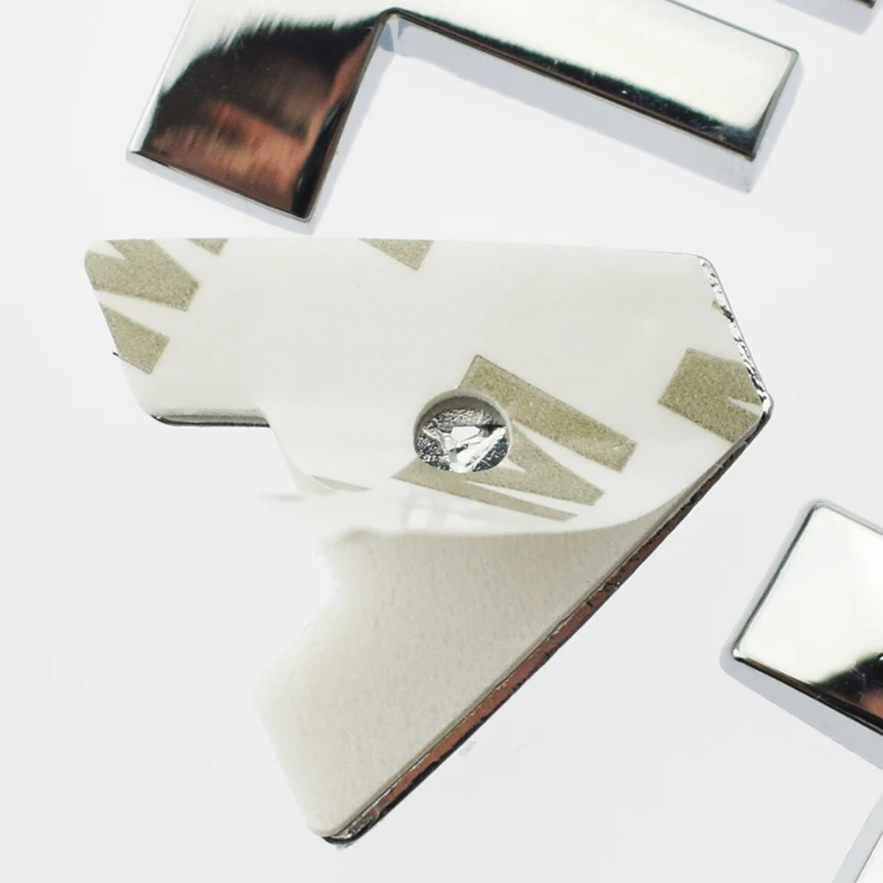 Персонализированные 3D металлические английские буквенные эмблемы цифровые