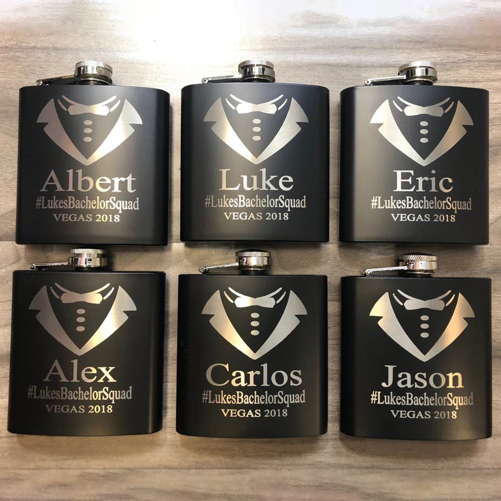Персонализированная плоская фляжка уличные портативные карманные фляжки для