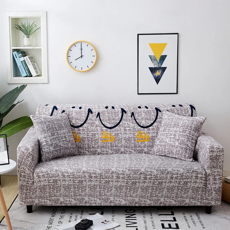 Stretch Sofa Covers Furniture Protector Polyester Loveseat Couch Cover 1/2/3/4-seater Arm Chair Cover for Living Room