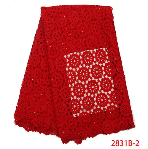 Picture 2 Высококачественное Африканское сухое кружево французские кружева ткани нигерийский гипюр и шнур кружевной ткани с камнями KS2831B-1 - Цвет: Picture 2