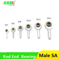 1pcs inner hole 5mm to 14mm male sa tk posa rightleft hand ball joint metric threaded rod end bearing