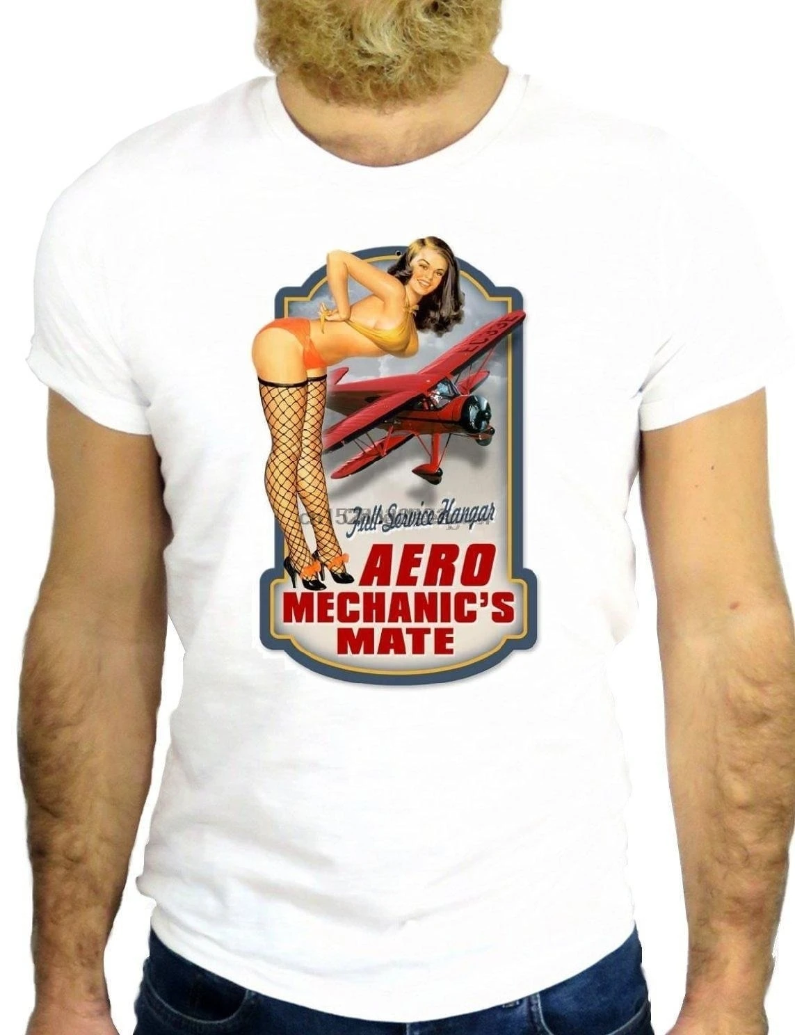 Футболка мужская с принтом Модная стильная тенниска Pin Up Винтажная Майка для