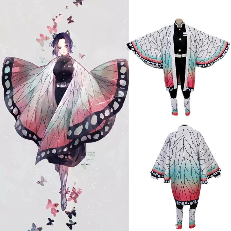 Костюм для косплея шинобу из аниме рассекающий демонов кимоно женщин униформа на