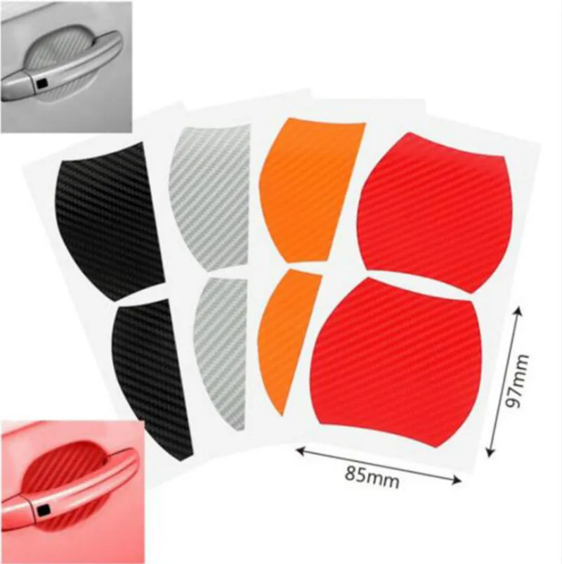 4Pcs/Set Car Door Sticker Scratches Resistant Cover Body Decoration Auto Handle Protection Film Exterior Accessories Car-styling |