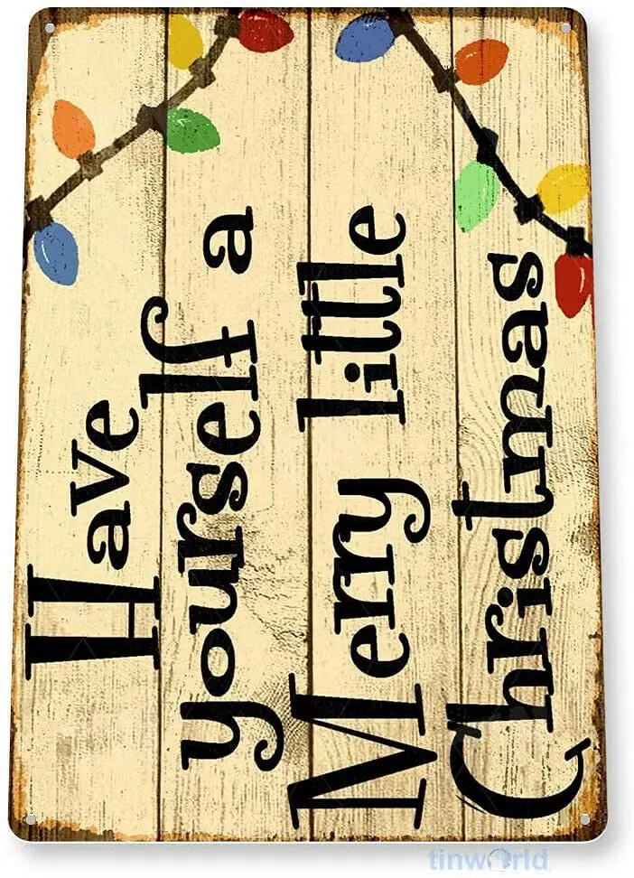 

Has Its Own Little Christmas Holiday Metal Decoration -Tin Sign 8x12 Inch