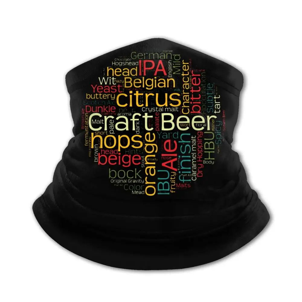 Craft Beer T-Shirt With 100+ Terms For harry Bandanas scarf DIY potter-loves Headband Antibacterial Windproof 3D Seamless |