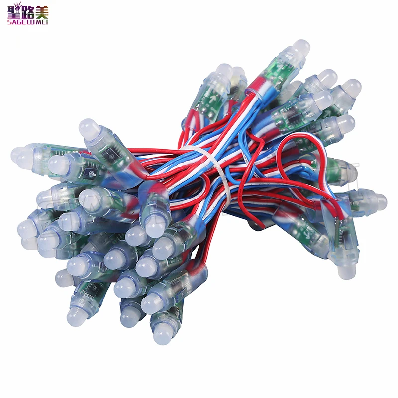 1000 шт. DC 5 в 12 В WS2811 IC RGB светодиодный модуль струнный свет мм полноцветный IP68