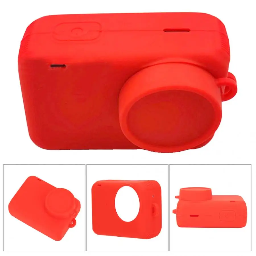 Аксессуары для камеры силиконовый защитный чехол с крышкой объектива