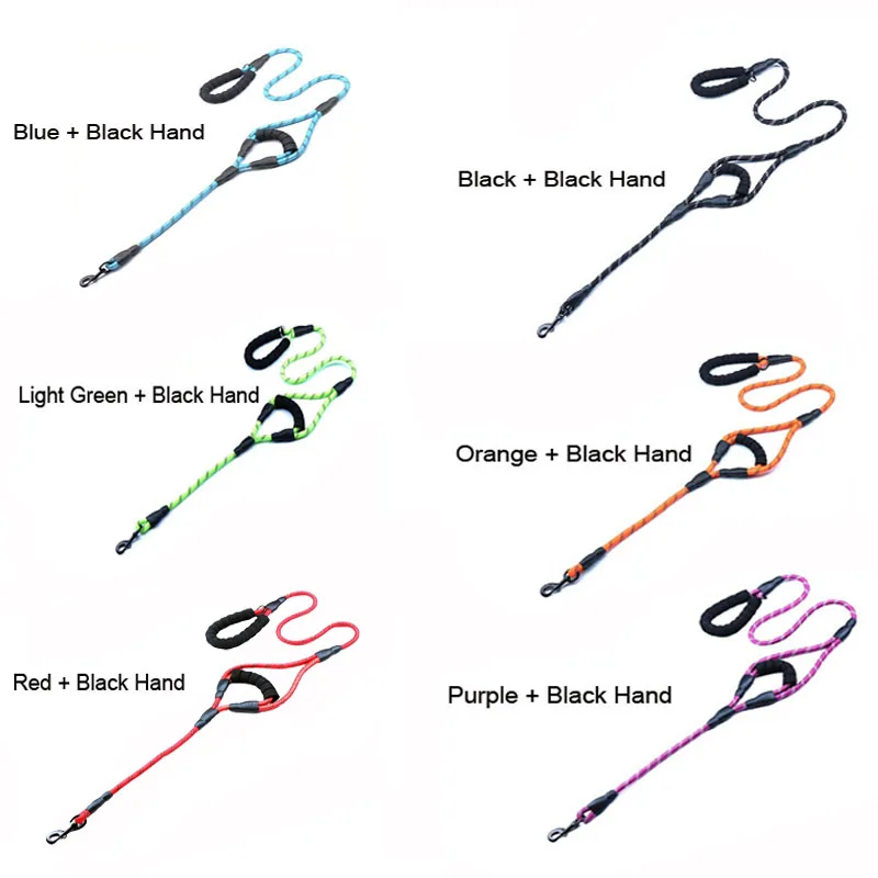 Светоотражающий Поводок для собак двухсторонний 6 футов светоотражающая веревка